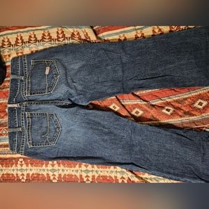 Ariat work mis rise blue jeans